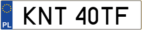 Trailer License Plate